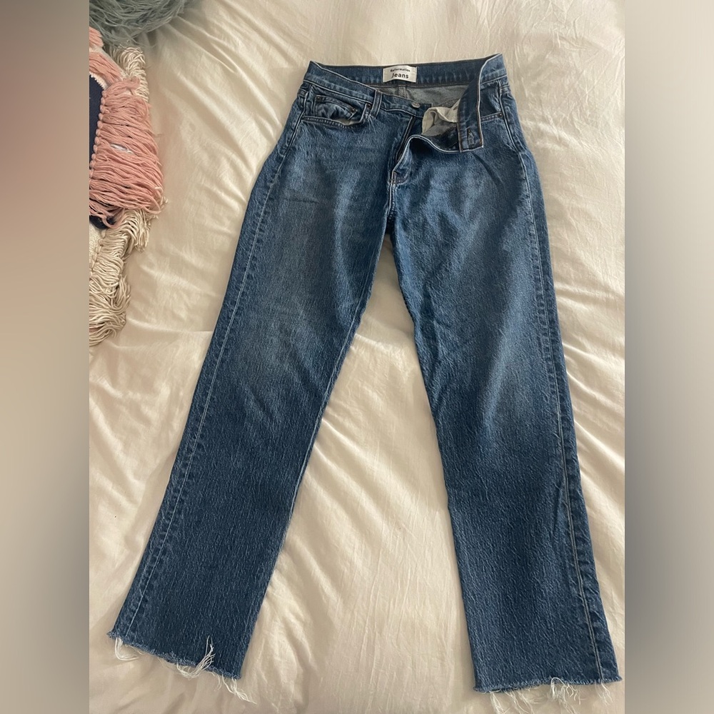 Reformation straight leg jeans!